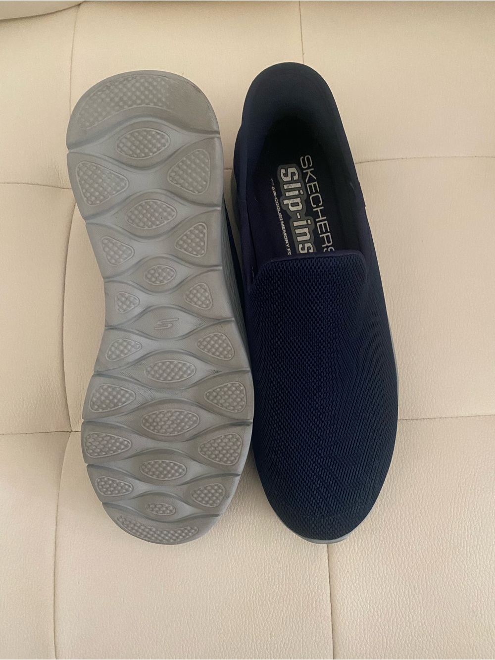 Skechers Slip-Ins Men's Navy Slip-On Loafers - Picture 4 of 6